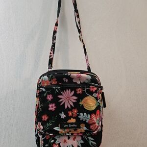 Vera Bradley Black Floral Crossbody Bag